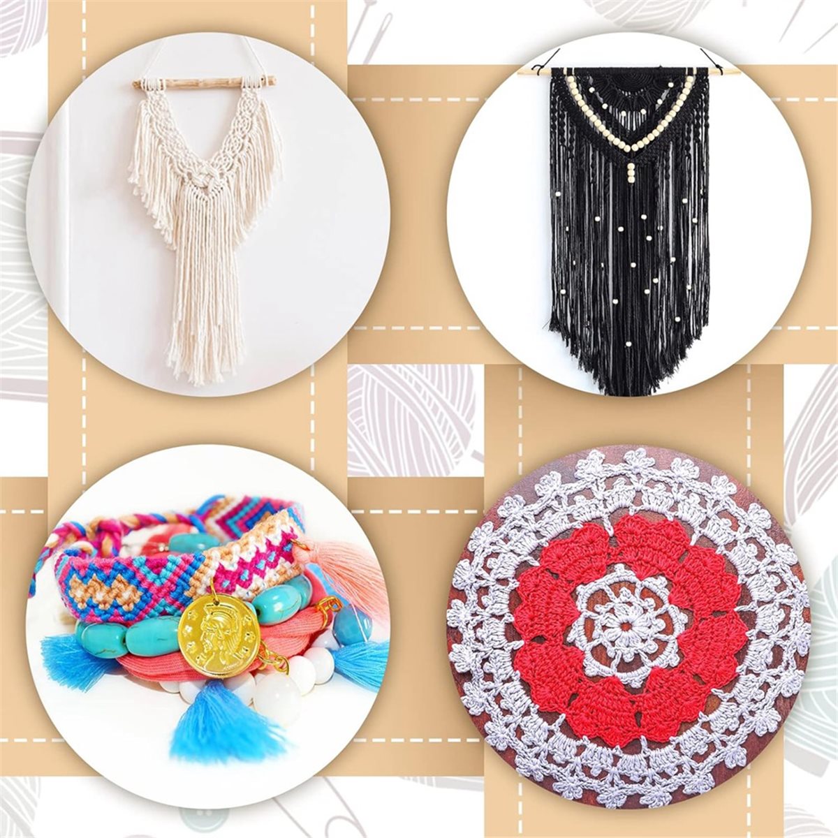 Art Craft Activity - Cesta de tejido con muescas de