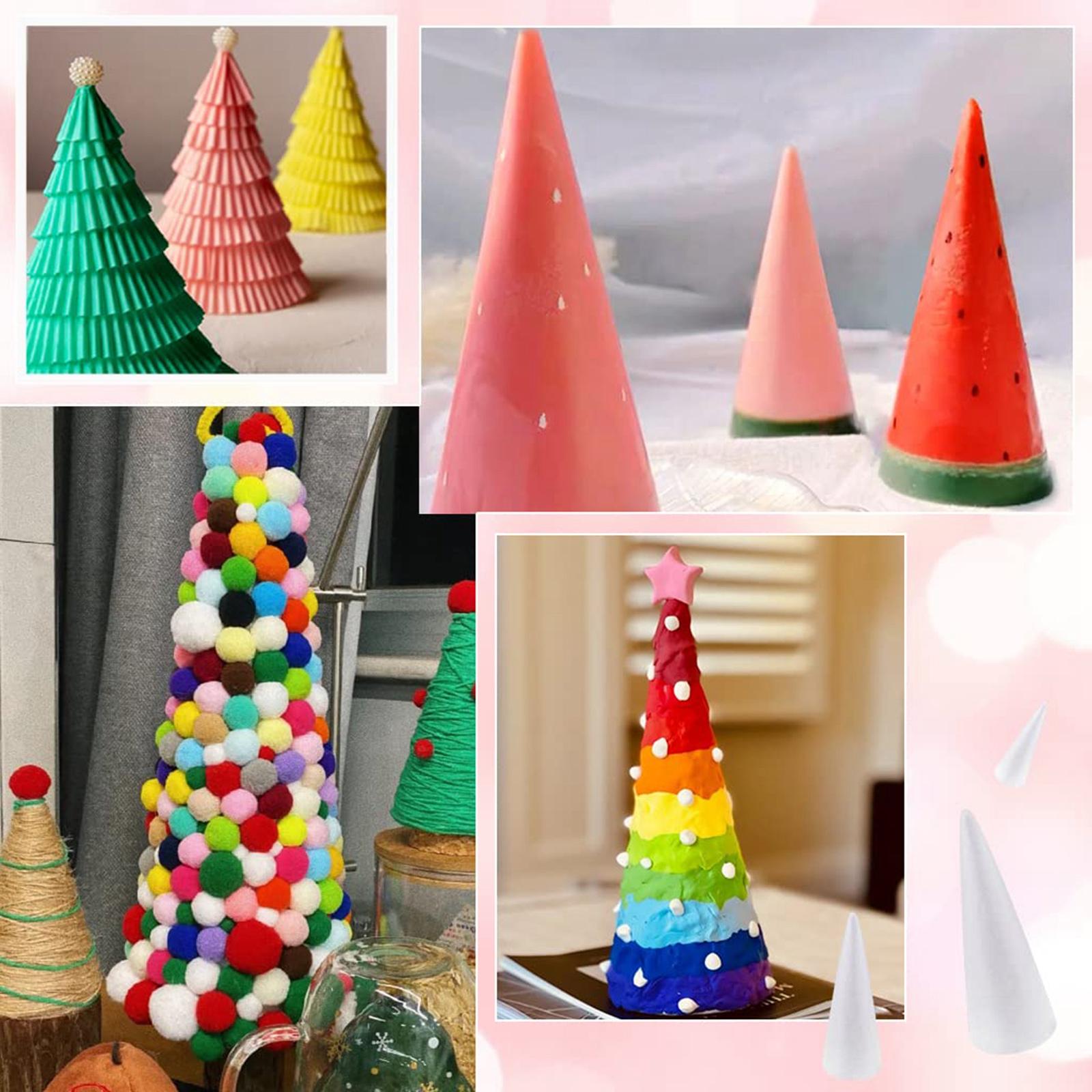 Art Craft Activities - Conos de espuma de poliestireno blanco