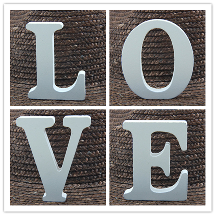 Letter S Art Craft - Letras blancas de madera para decoración