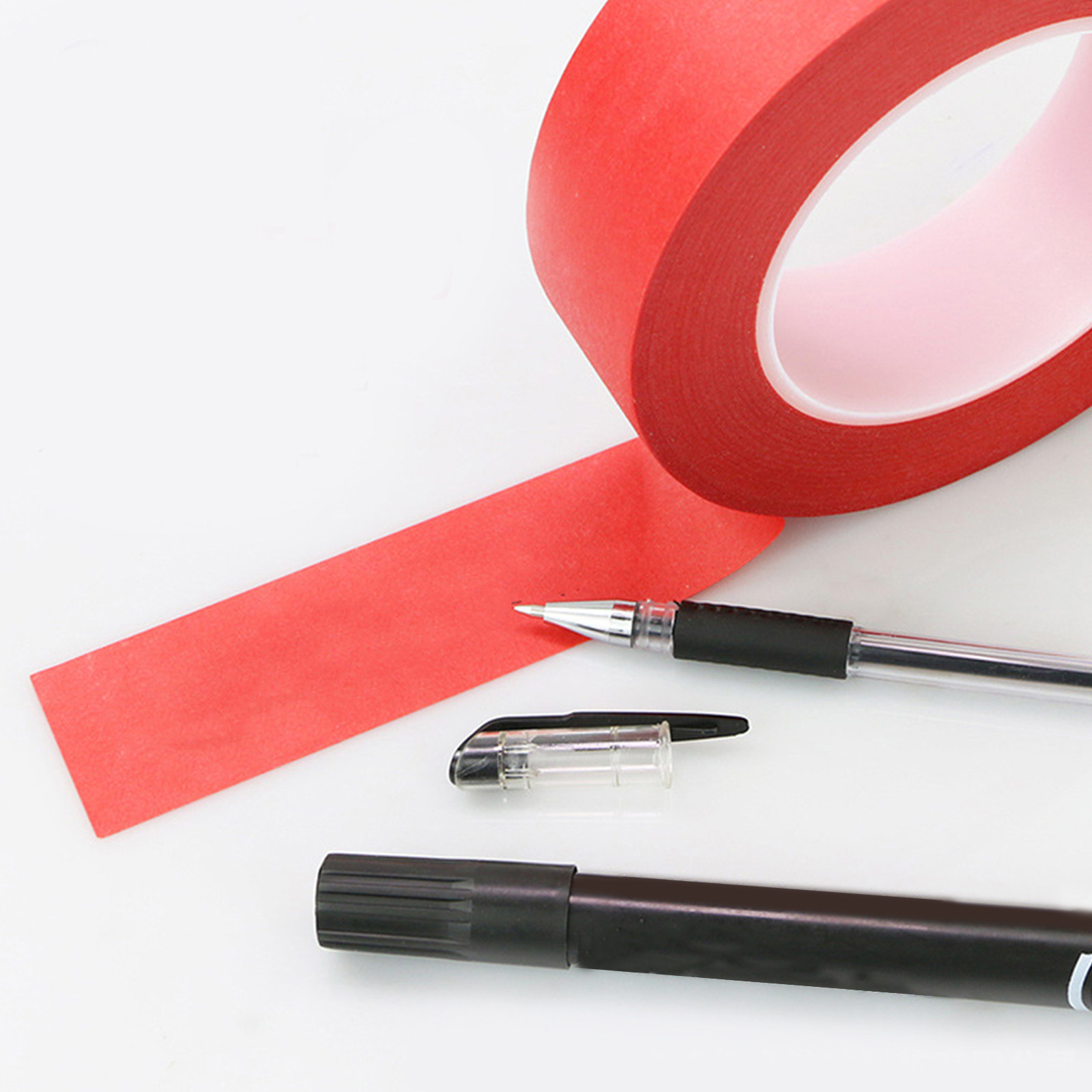 Art Craft Activities - 3 Cintas Adhesivas Rojas Resistentes a