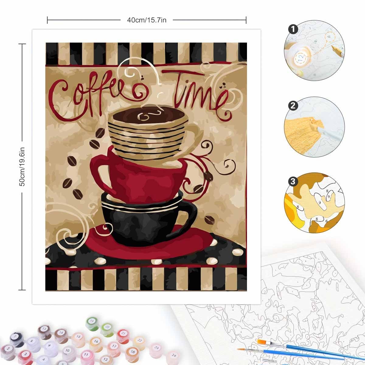 Kit de pintura por números par - Letter S Art Craft reseña y precio