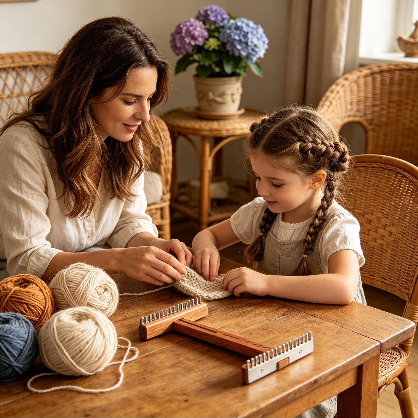 Telar de tejido de madera con  - Loom Weaving Frame reseña y precio