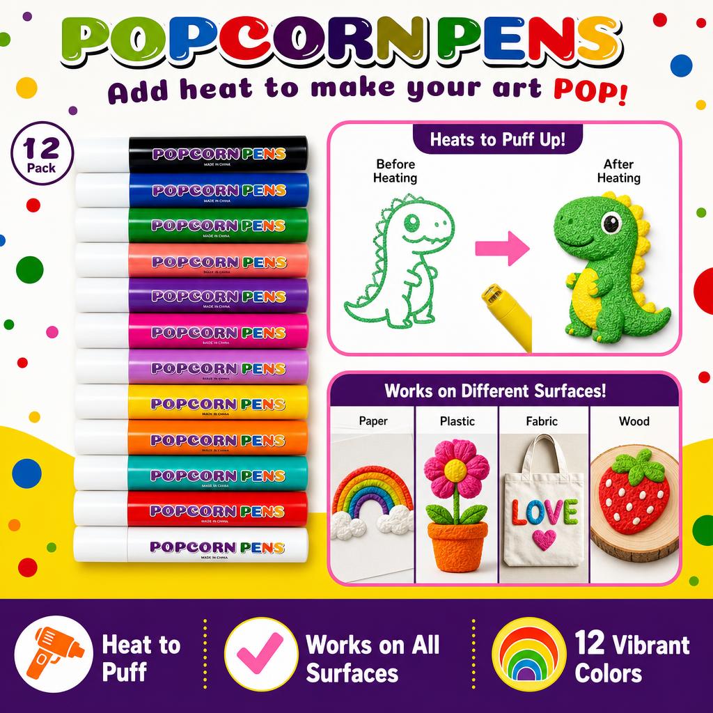 12 bolígrafos mágicos 3D que s - Art Craft Activities reseña y precio