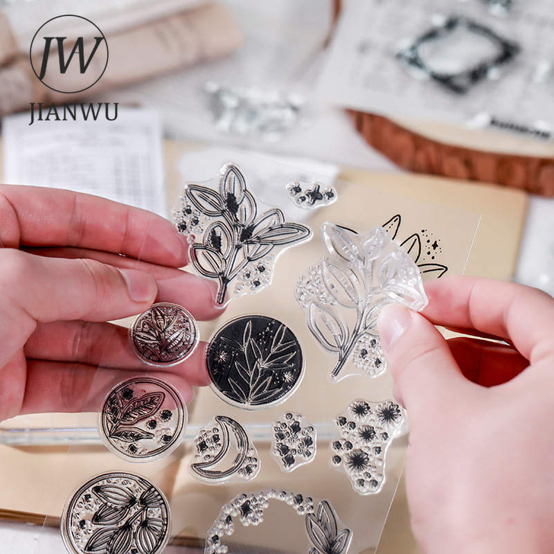 JIANWU-sello transparente mini - Rubber Stamp Blank reseña y precio
