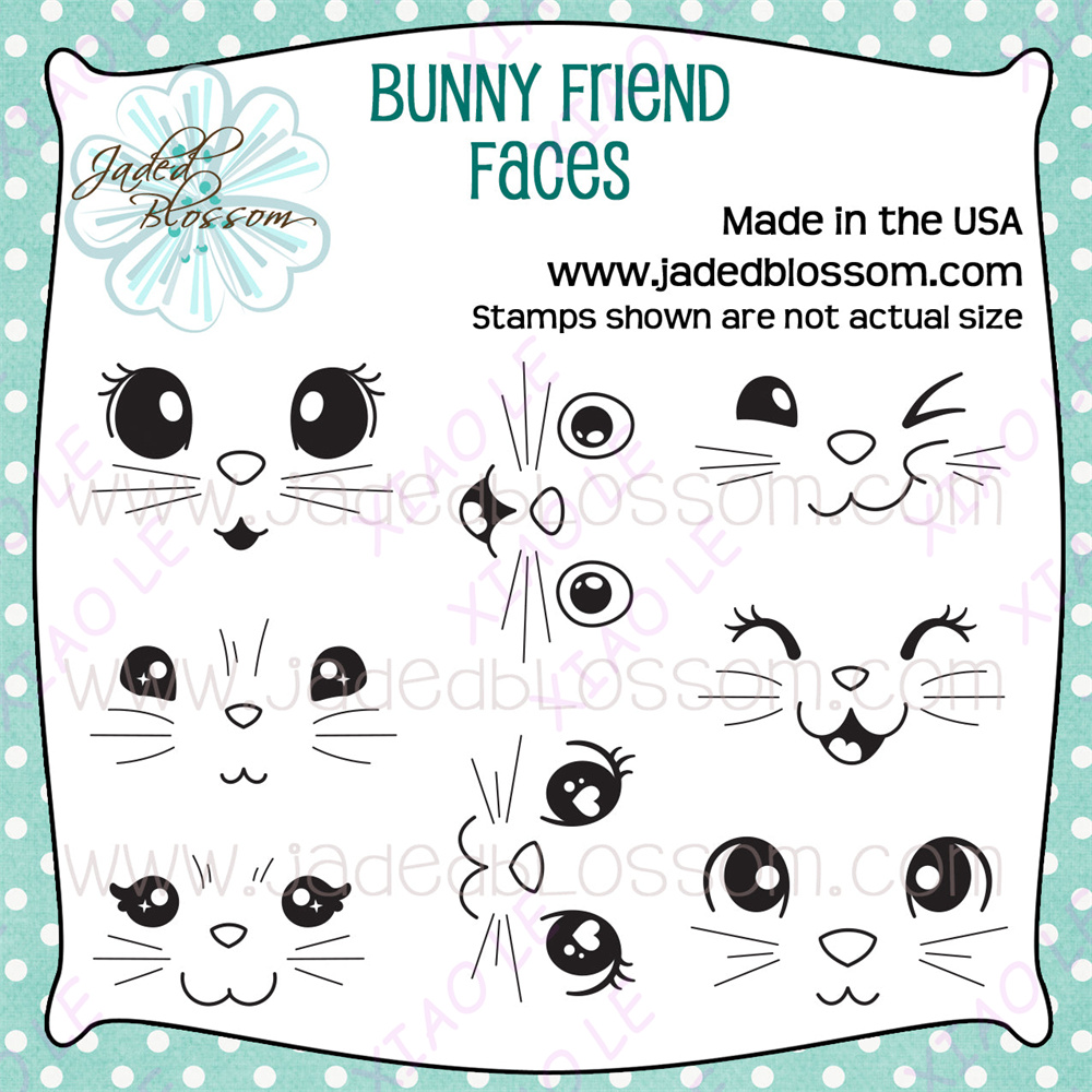 Sellos de caras de flor jadead - Rubber Stamp Blank reseña y precio
