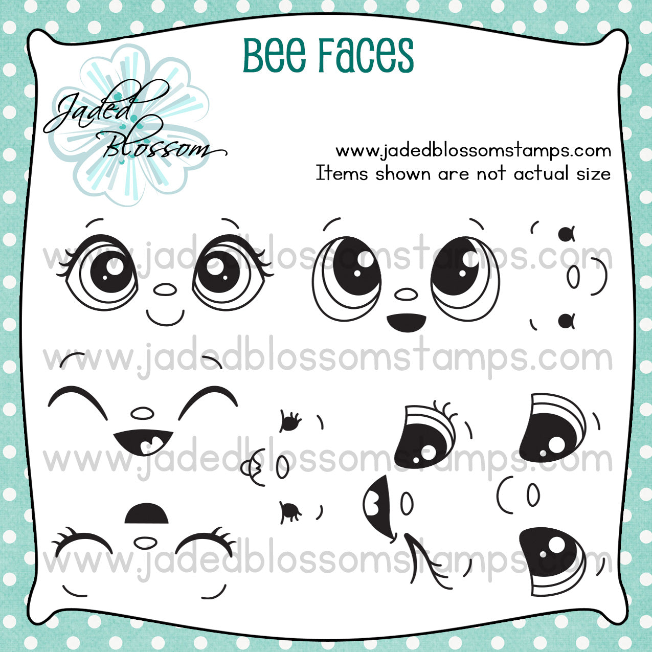 Sellos de caras de flor jadead - Rubber Stamp Blank reseña y precio