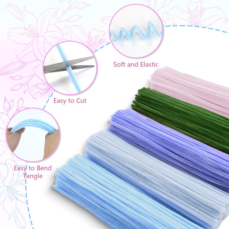 Limpiapipas de chenilla, tallo - Art Craft For Kids reseña y precio