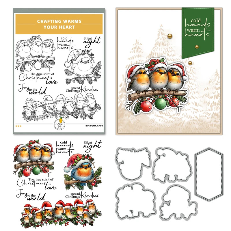 Troqueles de corte de aves gor - Rubber Stamp Blank reseña y precio