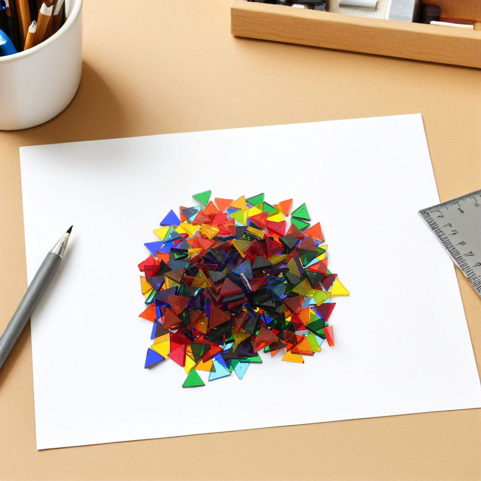 1 Bolsa de piezas de vidrio ir - Art Craft Rainbow reseña y precio