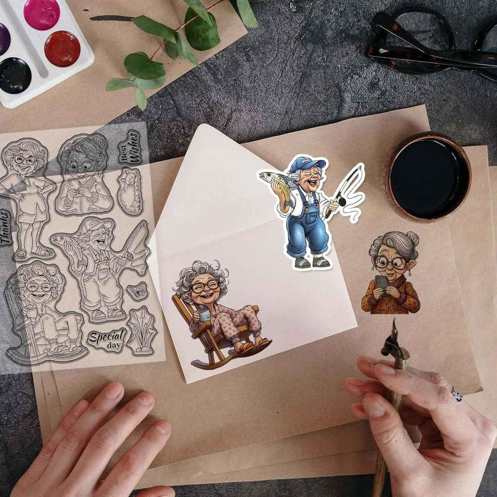 Sellos transparentes sonriente - Rubber Stamp Blank reseña y precio
