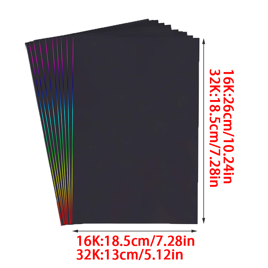 10/30 piezas de papel de rasca - Art Craft Rainbow reseña y precio
