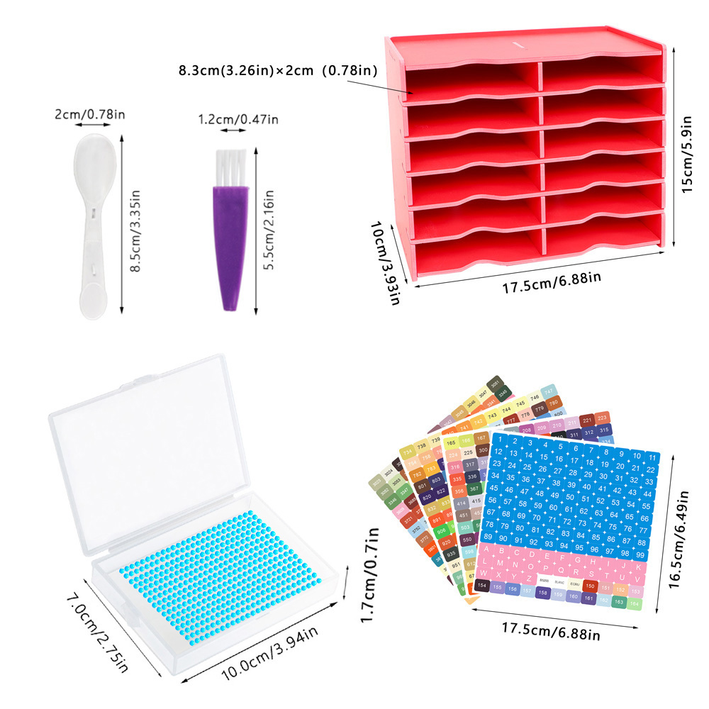 12 bandejas para pintura de di - Art Craft Organizer reseña y precio