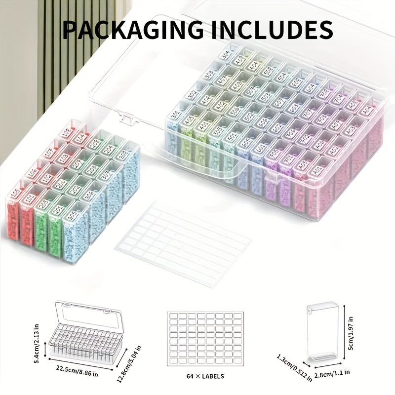 Juego de 64 Cajas Organizadora - Art Craft Organizer reseña y precio