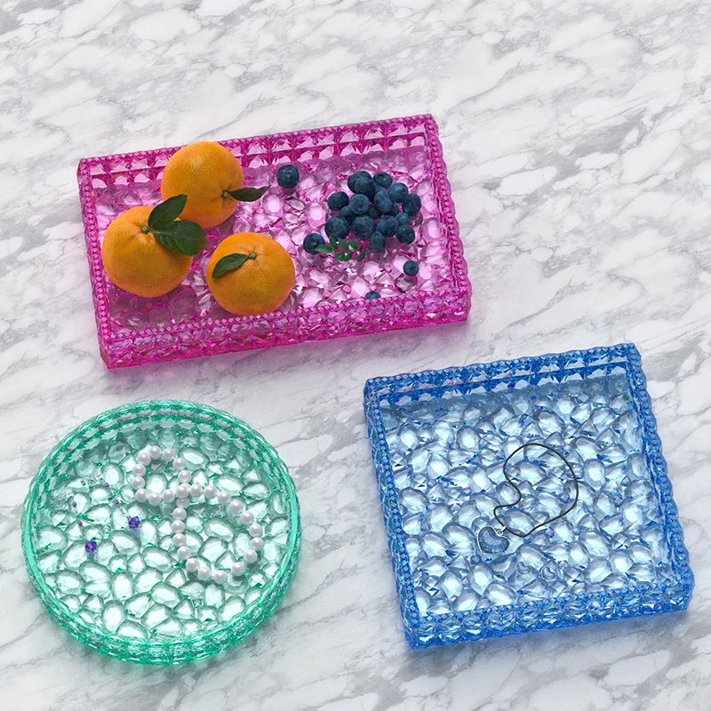Bandeja de cristal de diamante - Art Craft Organizer reseña y precio