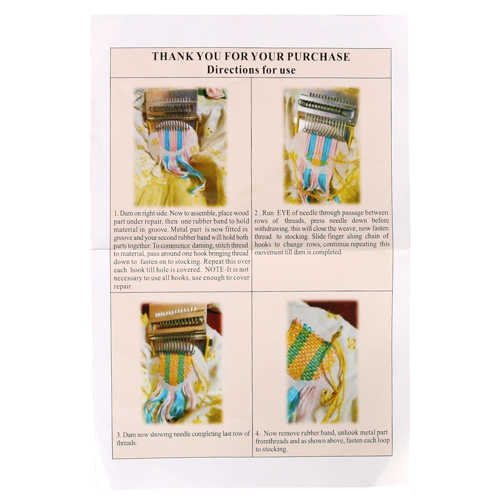 Para reparar ropa y pantalones - Loom Weaving Frame reseña y precio