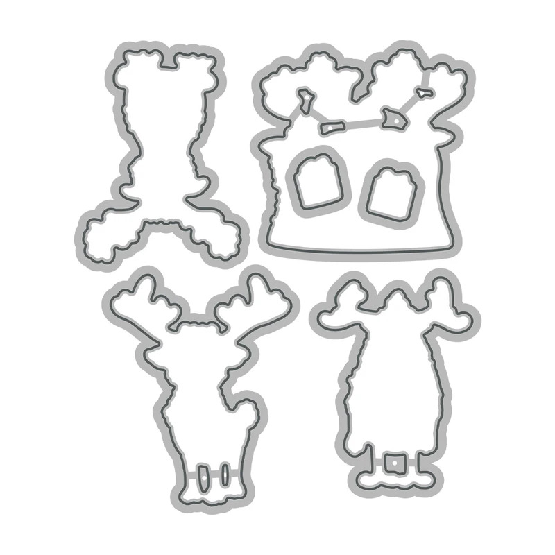 Troqueles de corte de reno nav - Rubber Stamp Blank reseña y precio