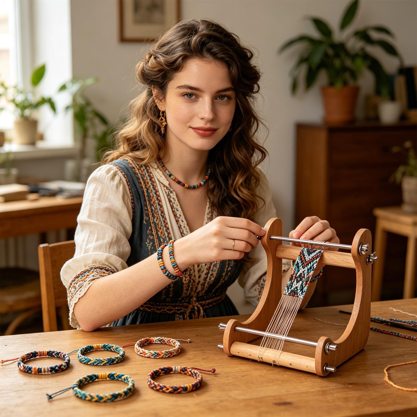 1 unidad Telar de madera ajust - Loom Weaving Frame reseña y precio